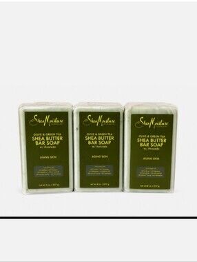 SheaMoisture Olive & Green Tea Shea Butter Bar Soap - Set Of 3 Discontinued